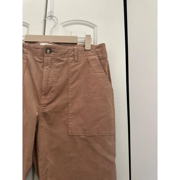 Joie khaki velvet cropped jeans with‎ patch pockets NWOT 29 - Picture 2 of 7